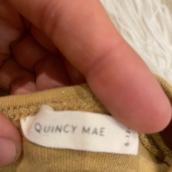 Quincy Mae honey kimono set with pants 6/12M - Picture 4 of 5